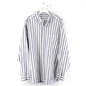 Vintage 90s Streetwear Striped Button Down Shirt